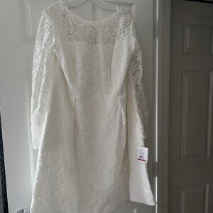 DB Long Sleeve Lace Skirt Mini Dress